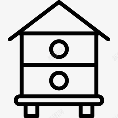 蜂巢养蜂场直系图标图标