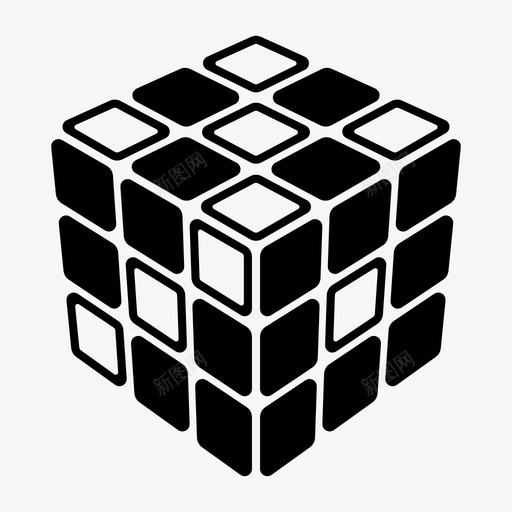 奇数骰子方块骰子图标svg_新图网 https://ixintu.com 5 rubikscube 奇数骰子 方块 游戏 骰子