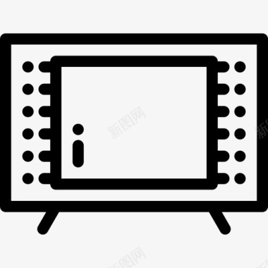 电视屏幕电影5线性图标图标