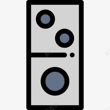 多米诺游戏7线性颜色图标图标