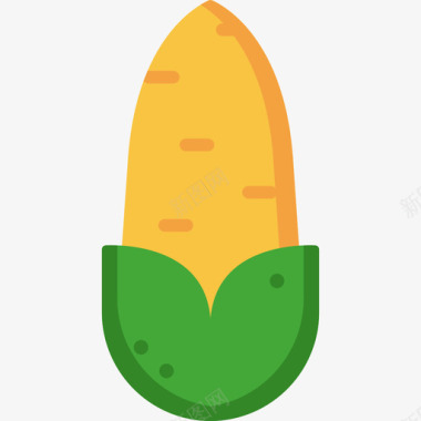 玉米农场10平坦图标图标