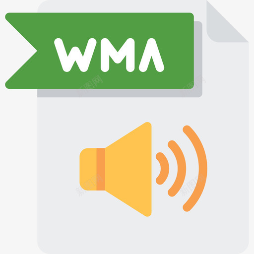 Wma文件文件夹4平面图标svg_新图网 https://ixintu.com Wma 平面 文件文件夹4