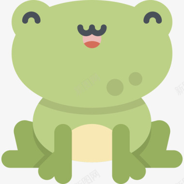 青蛙川维动物2扁平图标图标