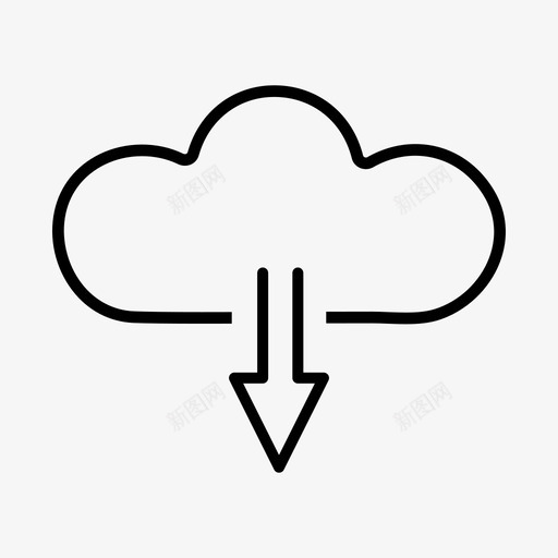 云计算保存图标svg_新图网 https://ixintu.com ios 上传 下载 云计算 保存 用户界面 网页设计