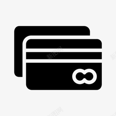 信用卡自动取款机借记卡图标图标