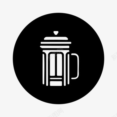法式出版社咖啡咖啡酿造图标图标