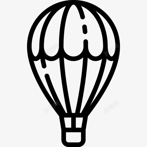 热气球假日旅行3直线图标svg_新图网 https://ixintu.com 假日旅行3 热气球 直线