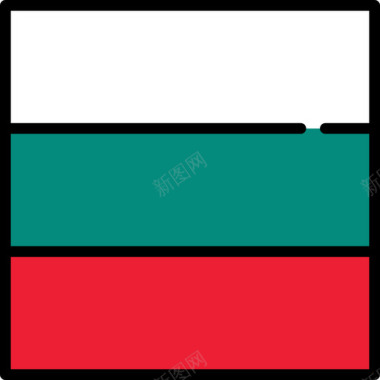 保加利亚国旗收藏3广场图标图标
