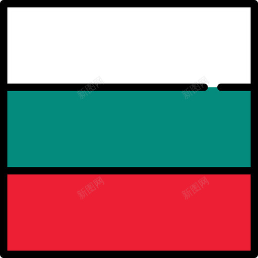 保加利亚国旗收藏3广场图标svg_新图网 https://ixintu.com 保加利亚 国旗收藏3 广场