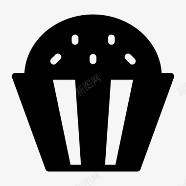 松饼蛋糕纸杯蛋糕图标图标