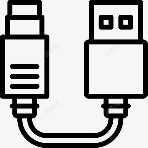 Hdmi2线性电缆连接器图标svg_新图网 https://ixintu.com 2线性电缆连接器 Hdmi