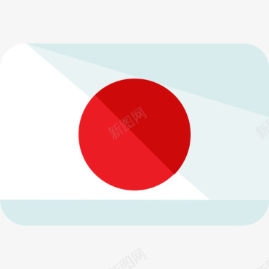 日本国旗2平直图标图标