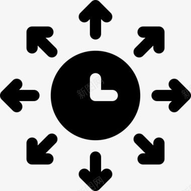 时间时间管理6已填充图标图标