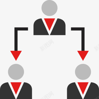 组织结构图商业和创业5扁平图标图标