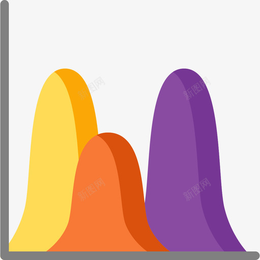 波浪图图表平面图图标svg_新图网 https://ixintu.com 图表 平面图 波浪图