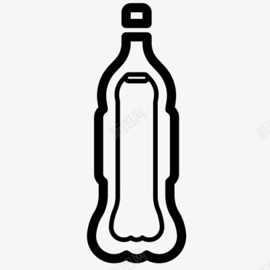 可乐瓶子花蜜图标图标