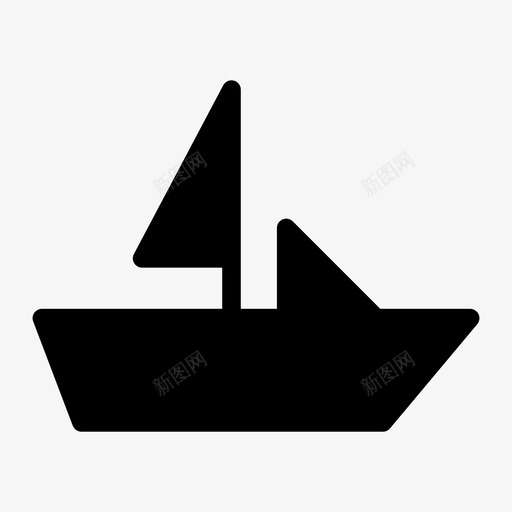 船巡航游戏图标svg_新图网 https://ixintu.com 巡航 帆船 游戏 游戏字形图标 船