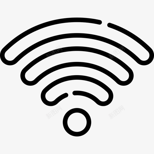 Wifi购物中心2线性图标svg_新图网 https://ixintu.com Wifi 线性 购物中心2