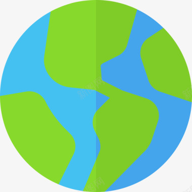 地球仪用户界面5平面图标图标