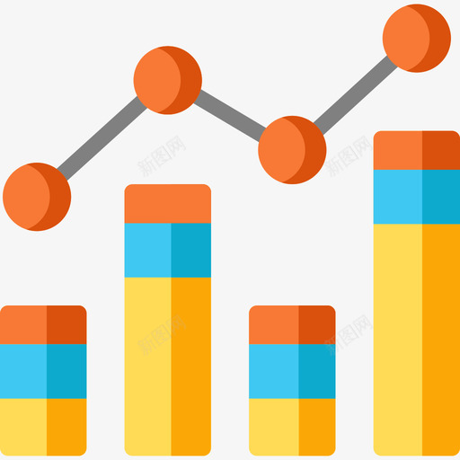 条形图图表平面图图标svg_新图网 https://ixintu.com 图表 平面图 条形图
