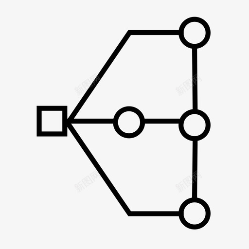 决策树分类数据图标svg_新图网 https://ixintu.com 决策树 分类 层次结构 数据 数据分析 统计