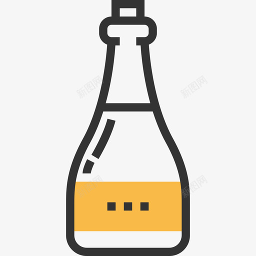 香槟饮料黄影图标svg_新图网 https://ixintu.com 饮料 香槟 黄影
