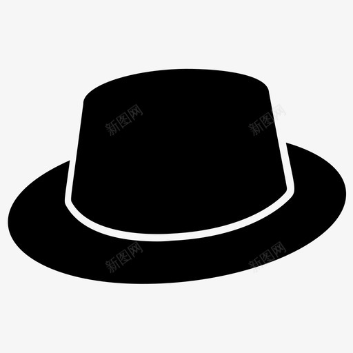 帽子牛仔帽软帽图标svg_新图网 https://ixintu.com 墨西哥派对元素雕文图标 夏日帽 头饰 帽子 牛仔帽 软帽