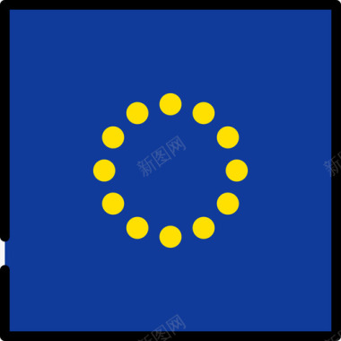 欧盟旗帜收藏3广场图标图标