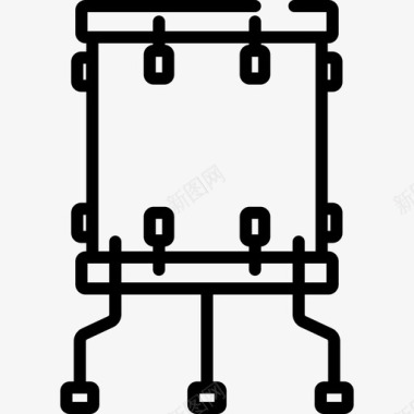 鼓音乐21线性图标图标