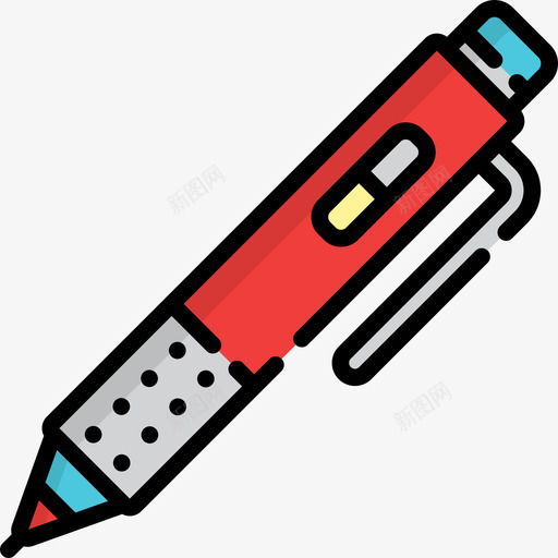 钢笔绘画工具6线颜色图标svg_新图网 https://ixintu.com 线颜色 绘画工具6 钢笔