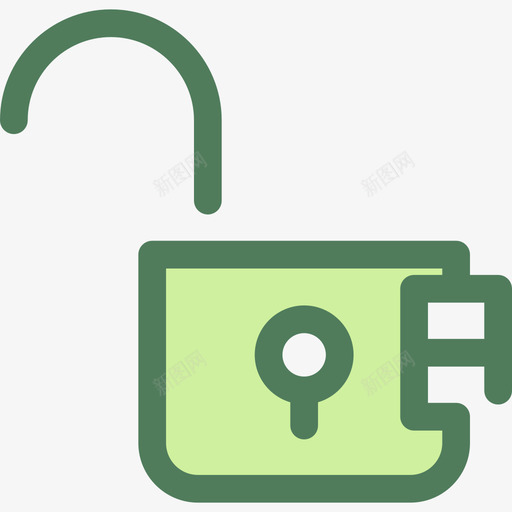 锁用户3绿色图标svg_新图网 https://ixintu.com 用户3 绿色 锁