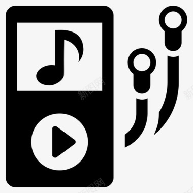 音乐播放器音频播放器ipod图标图标
