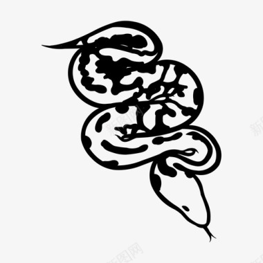 蛇动物毒蛇图标图标