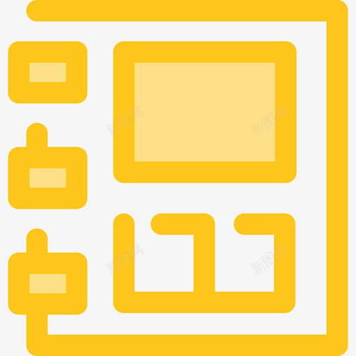 议程员工组织3黄色图标svg_新图网 https://ixintu.com 员工组织3 议程 黄色