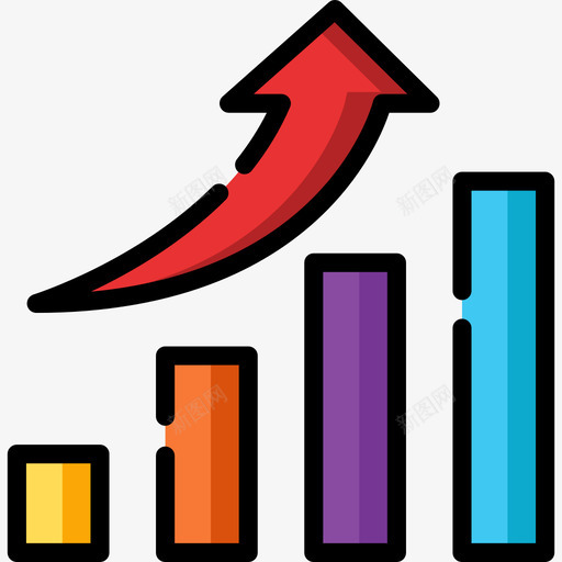 利润图表2线性颜色图标svg_新图网 https://ixintu.com 利润 图表2 线性颜色