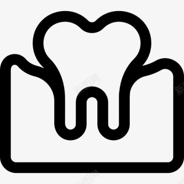牙齿牙齿护理11线性图标图标