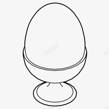 煮鸡蛋早餐早午餐图标图标