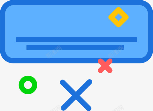 空调33号天气线性颜色图标svg_新图网 https://ixintu.com 33号天气 空调 线性颜色