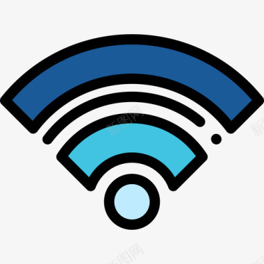 Wifiui接口10线性颜色图标图标