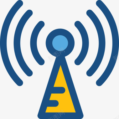 Wifi网络和用户界面双色调图标图标