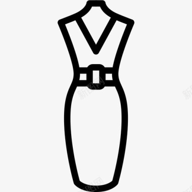 连衣裙女装4直系图标图标
