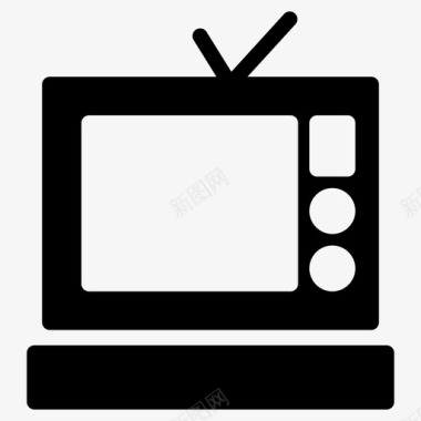 电视设备娱乐图标图标