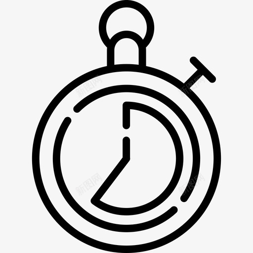 定时器时间管理9线性图标svg_新图网 https://ixintu.com 定时器 时间管理9 线性