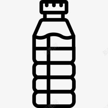水瓶室外4线性图标图标