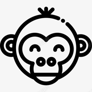 猴子动物31直系图标图标