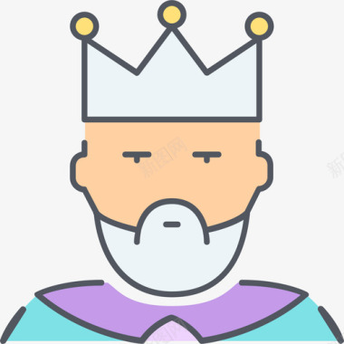 国王皇室2颜色图标图标