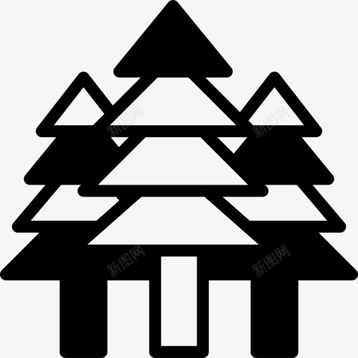 树木室外8填充图标svg_新图网 https://ixintu.com 填充 室外8 树木