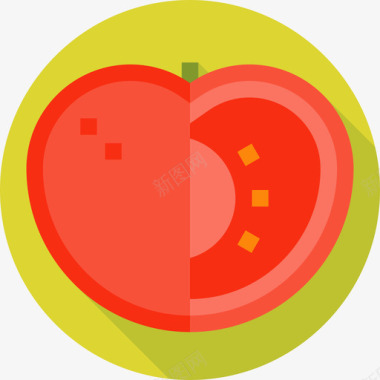 番茄健康食品4平淡图标图标