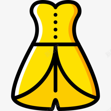 连衣裙女装3黄色图标图标