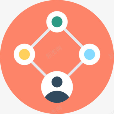连接项目管理3循环图标图标